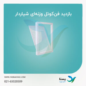 دریچه بازدید فن‌کوئل وزنه‌ای شیاردار